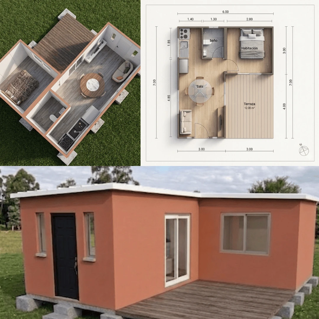 Modelo 30m² (Diseño en L)