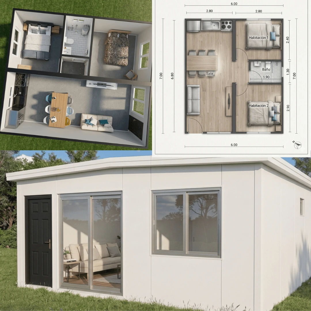 Casa de Isopanel 42m2 premium